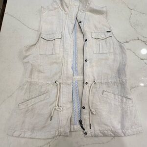Max Jeans Khaki Linen Vest (Never Worn)